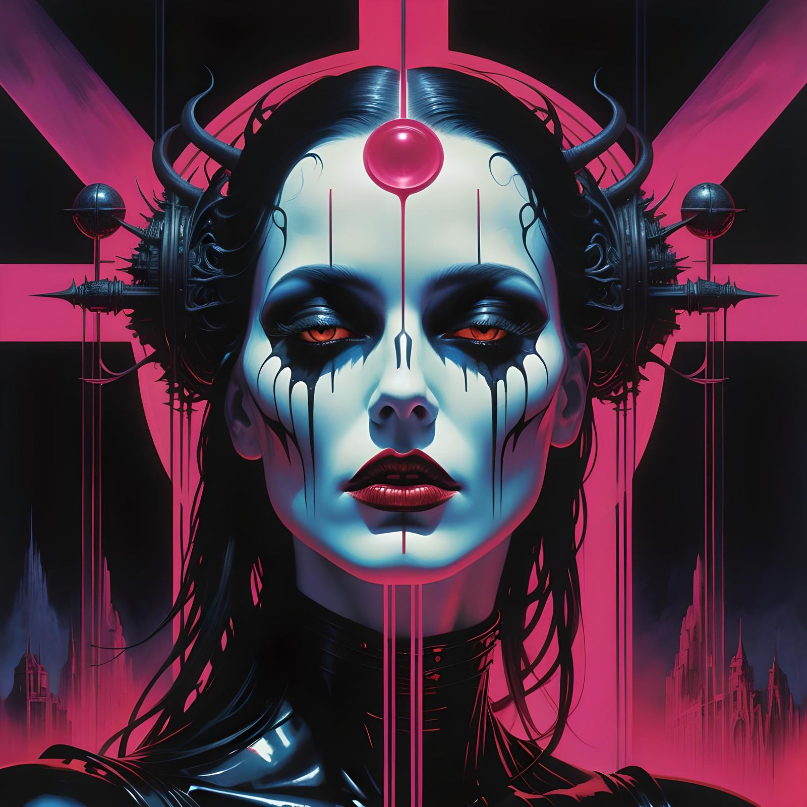 Brutalist Film Noir: Ethereal Coitus in Neon Synesthesia