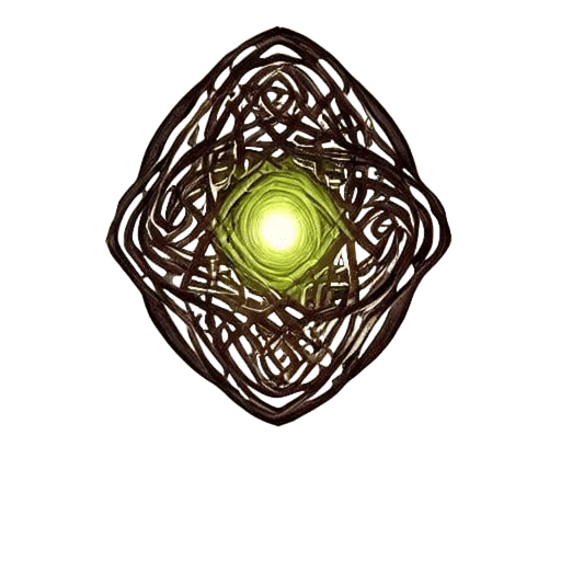 Detailed Celtic Knot Interlace Design with Ancient Cartograp...