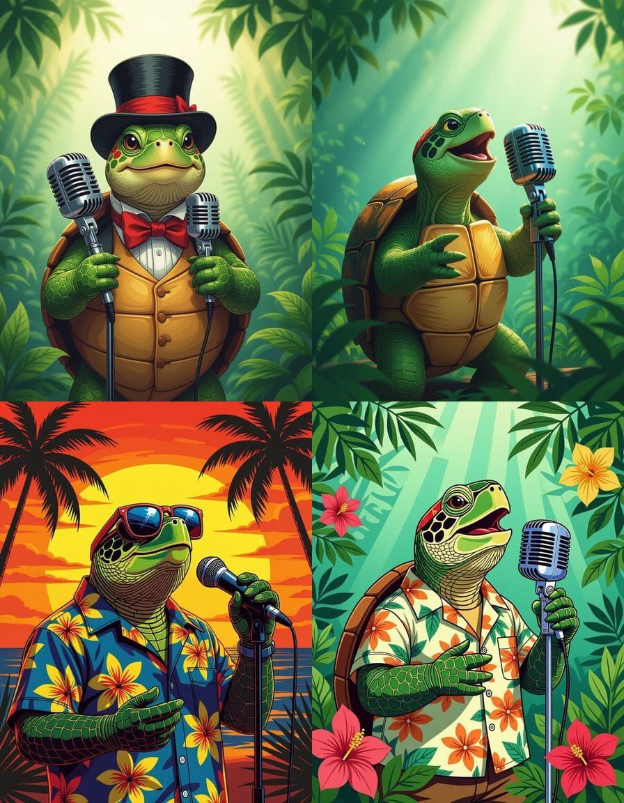 Singing Turtle Generated by AI