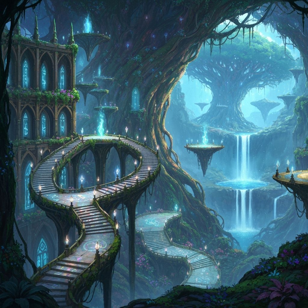 Magical Academy Inside Giant Tree