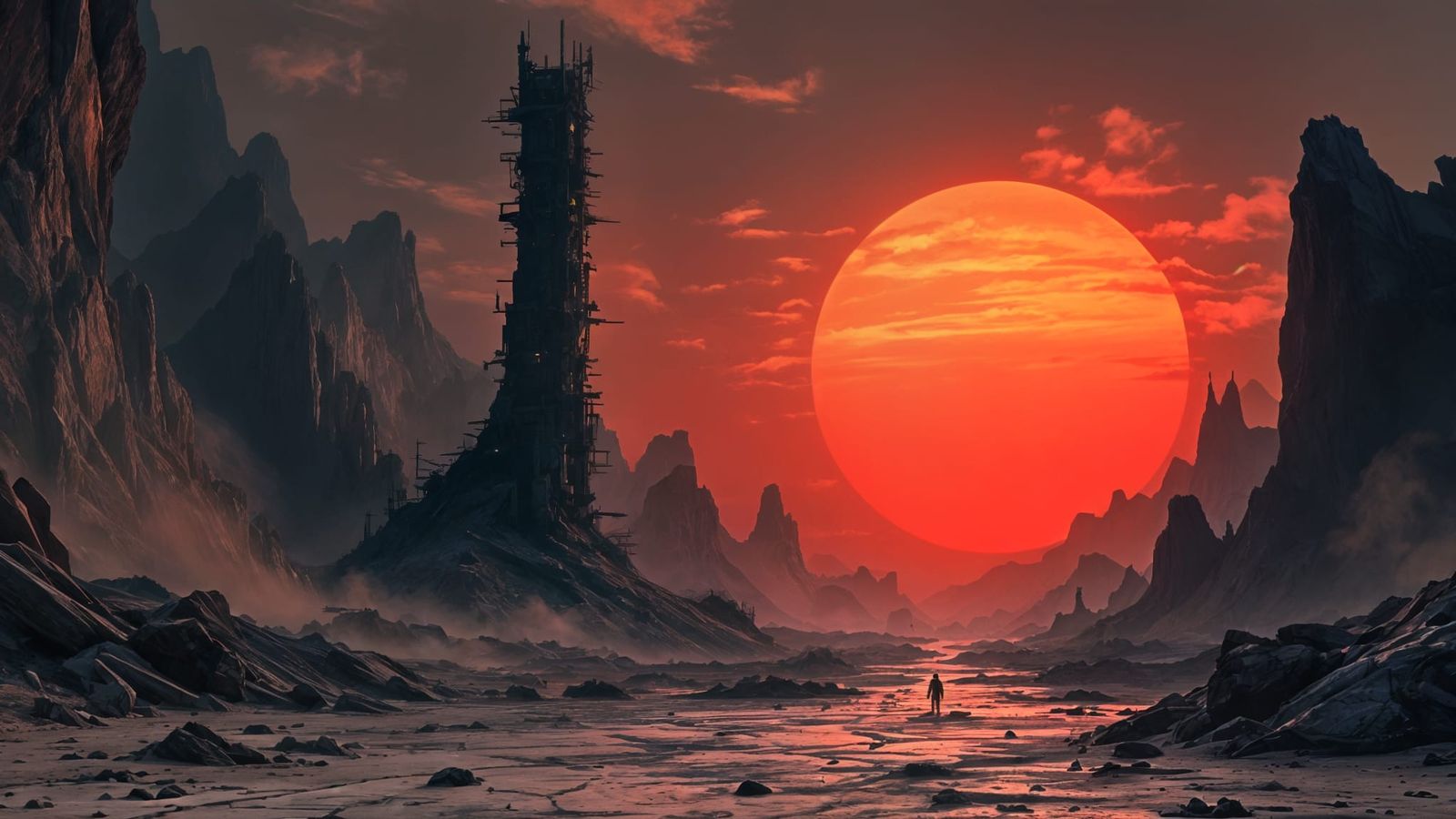 Wasteland Ruins of a Forgotten Futuristic City