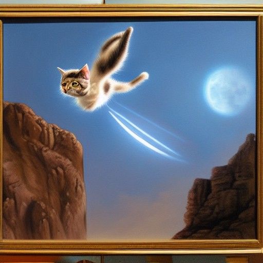 Flying cat