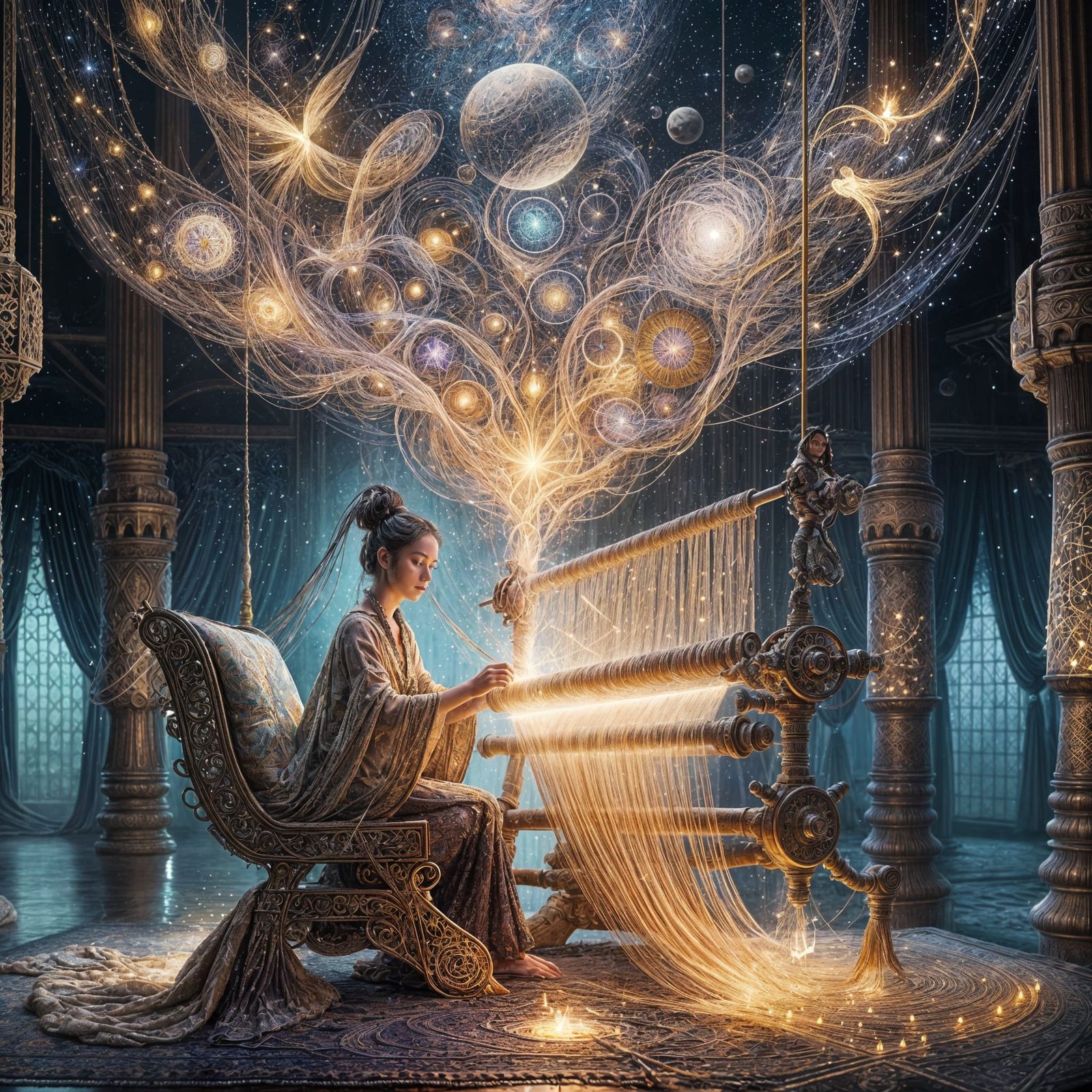 Mystical Weaver of Celestial Dreams