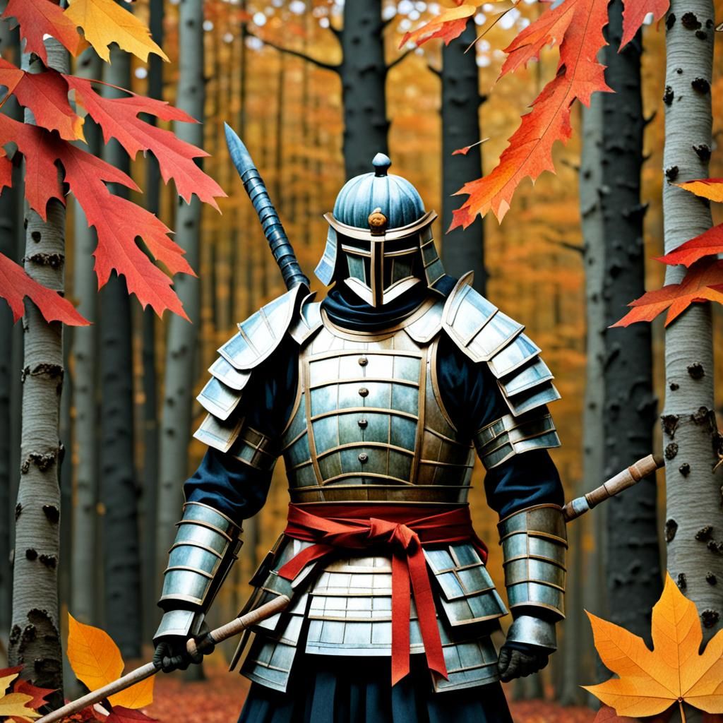 Fall Paper Collage Art: Autumnal Hues