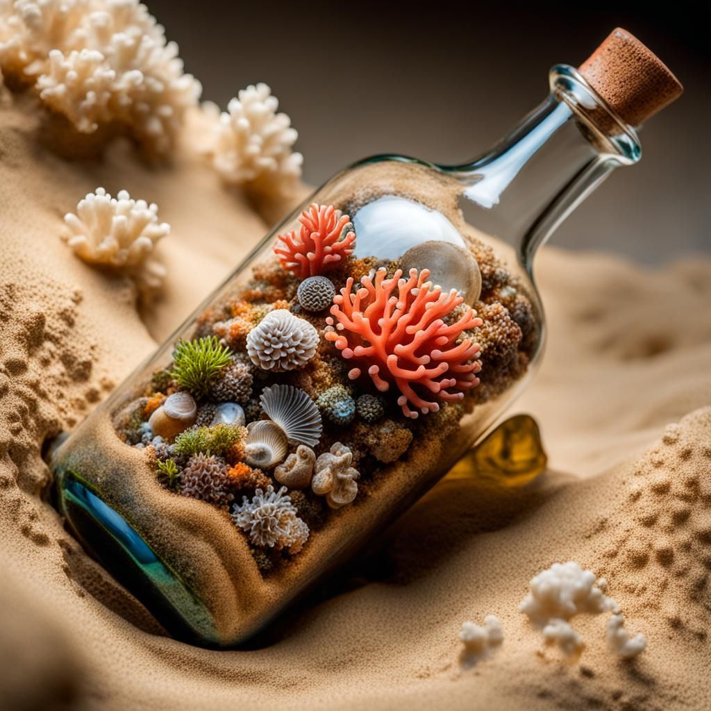 Miniature Coral Reef in a Bottle