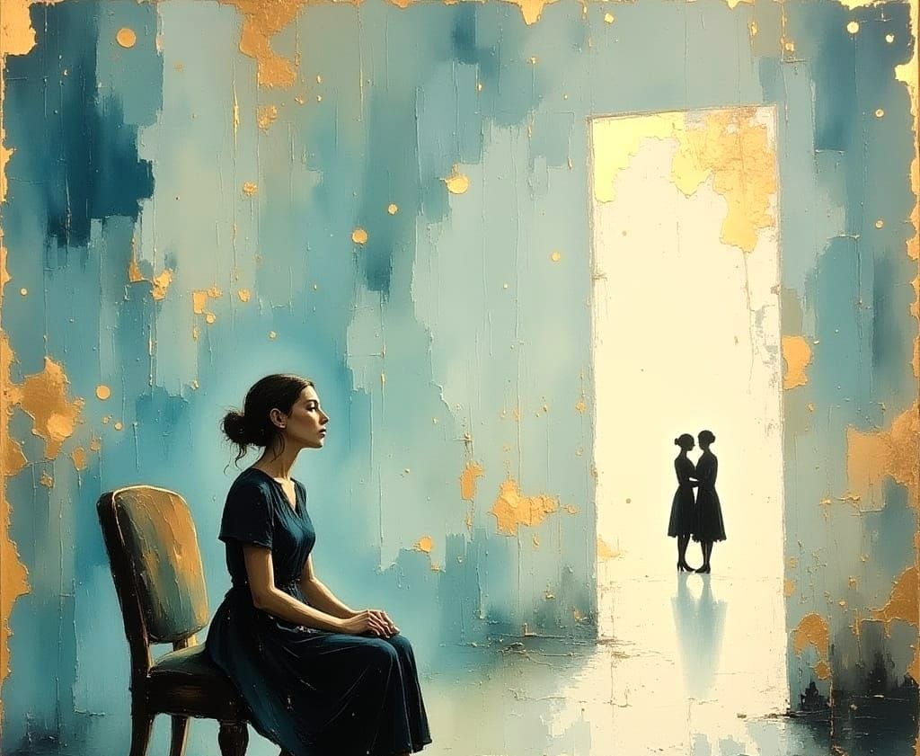 Whispers from Afar in a Dreamy, Impasto Landscape