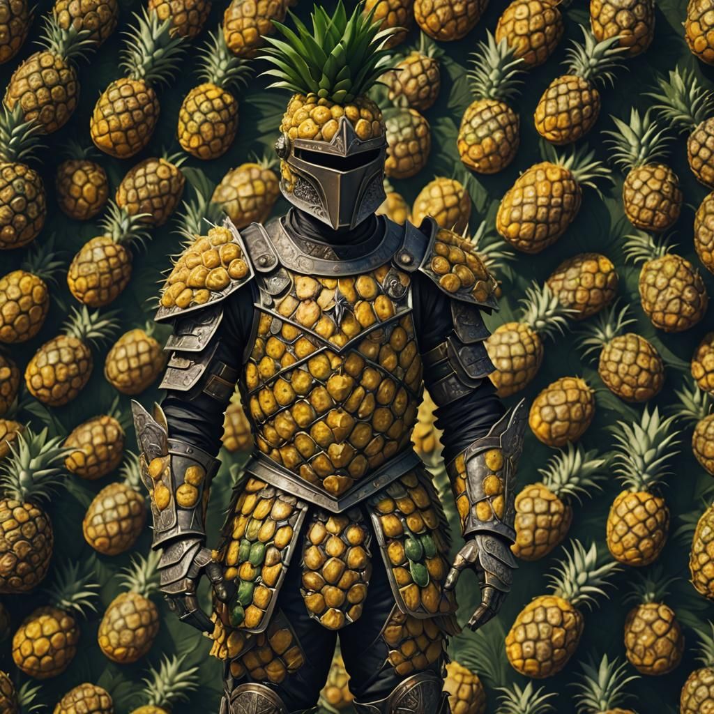 Pineapple Skin Suit of Armor: Detailed Matte Painting