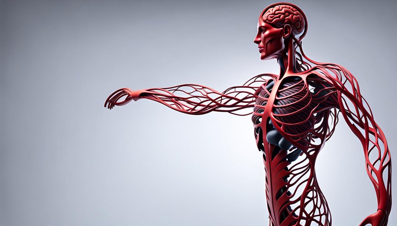 🩻 Anatomical Wonders: Inside the Human Vein Network 🩸