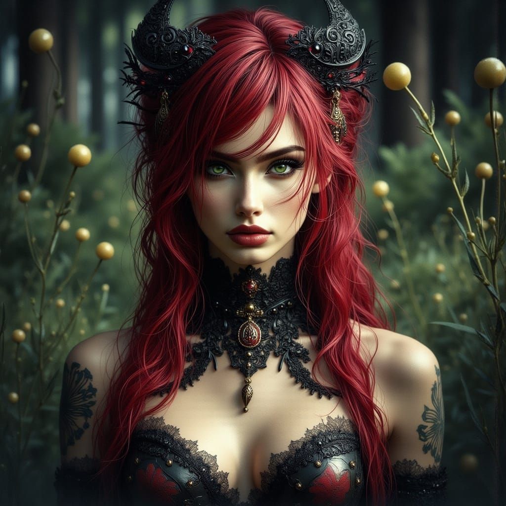 Hyper-Realistic Fantasy Woman in Deep Matte Painting