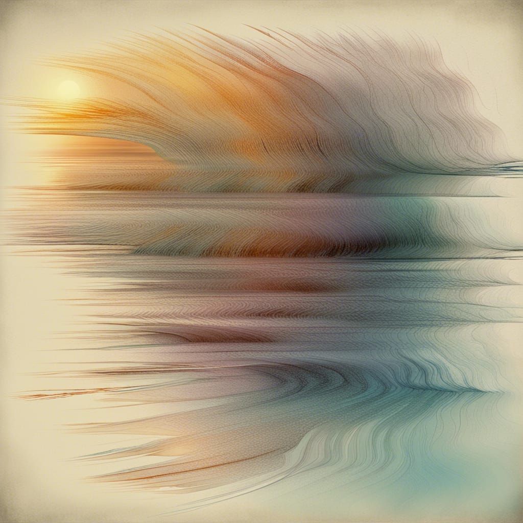 Opalescent Hourglass Portrait in Rococo Style