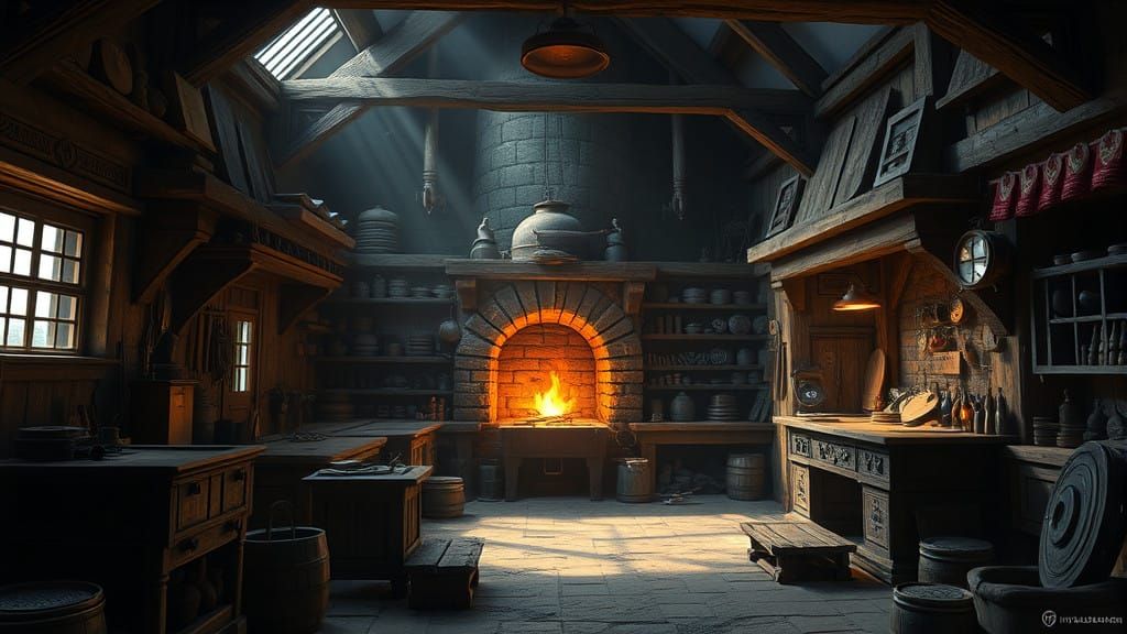 Forging Masterpieces in a Mysterious Blacksmith Shop