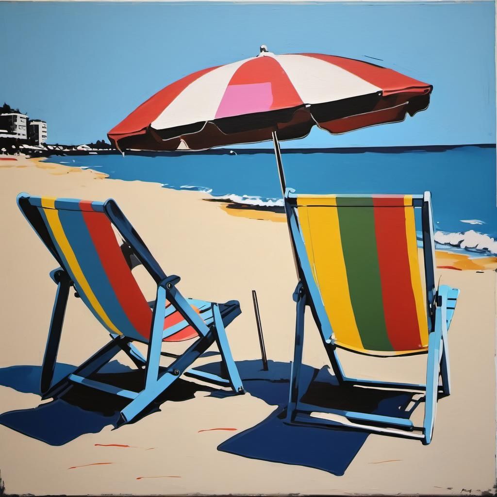 Deck chairs at the beach