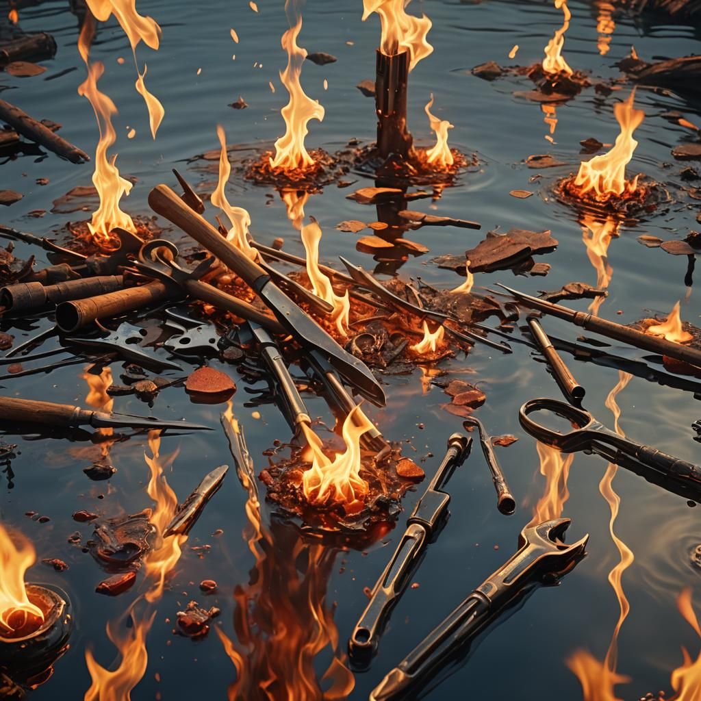 Tools Divided: Fire and Water Concept Art