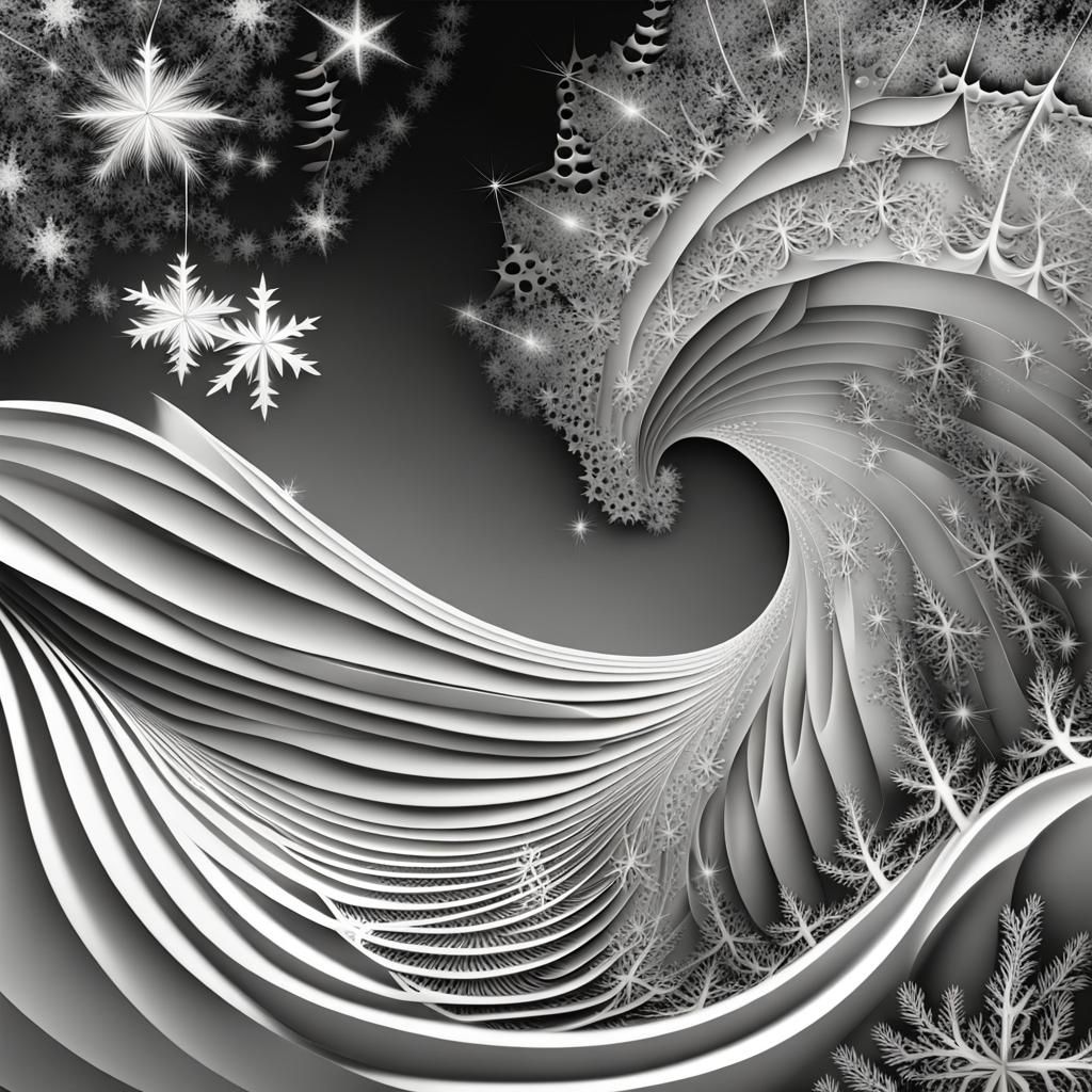 Abstract Christian Christmas Story in One Picture