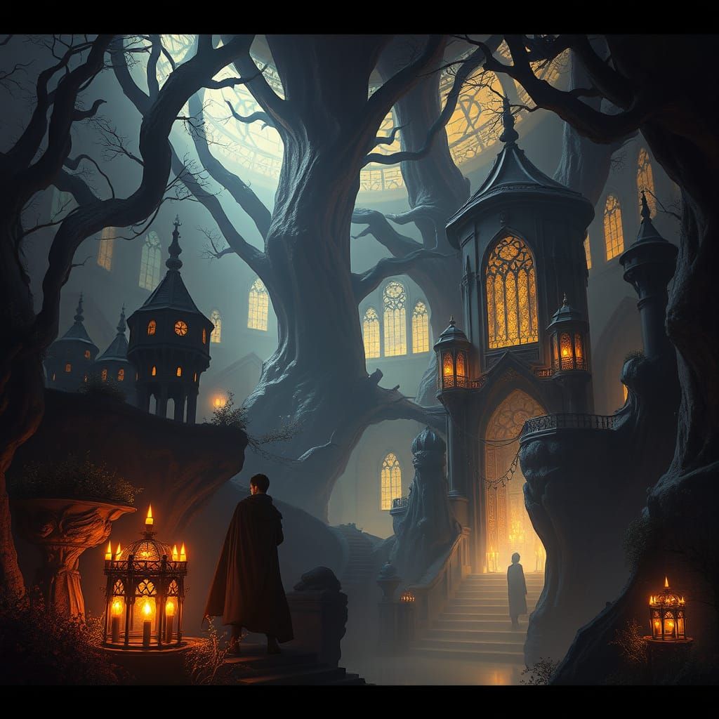 Dark Fantasy Masterpiece in 8K Resolution with Dynamic Light...