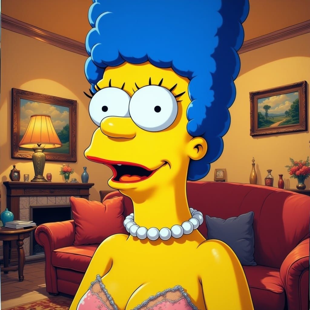 Marge Simpson <lora:Simpsons Burlesque:1.0>