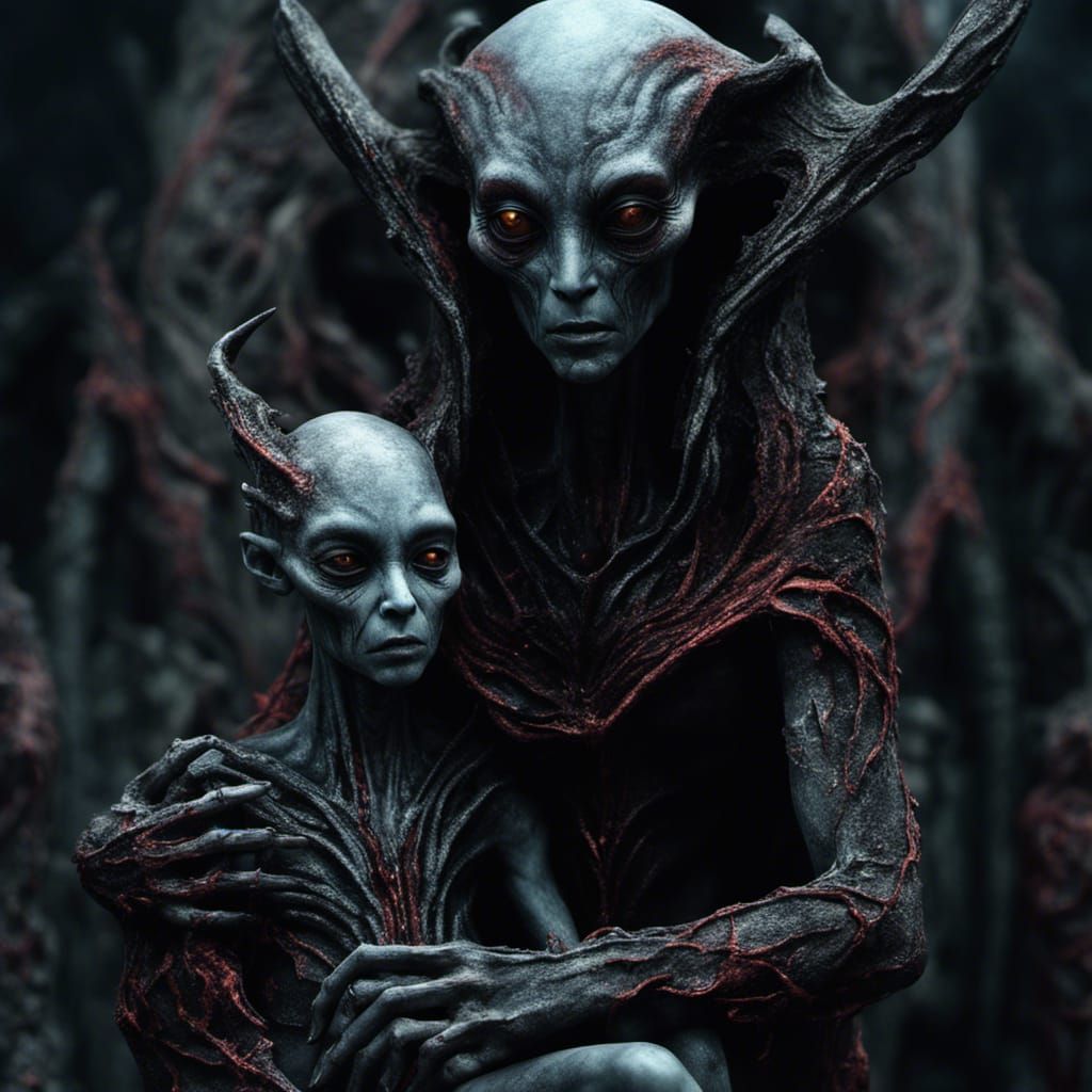 Dark Mother of Anti-Christ in Apocalyptic Fantasy Art