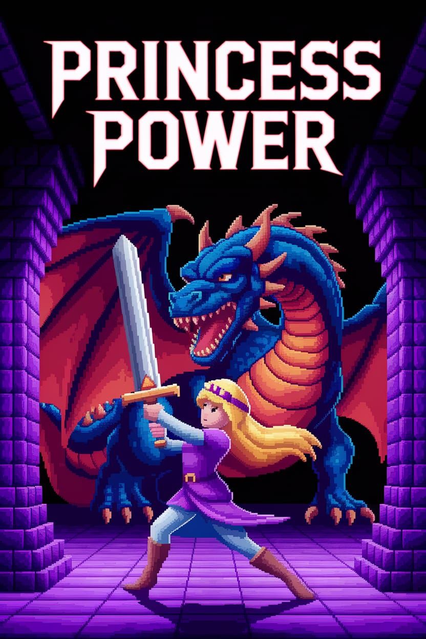 Princess Power: Retro Fantasy Video Game Art
