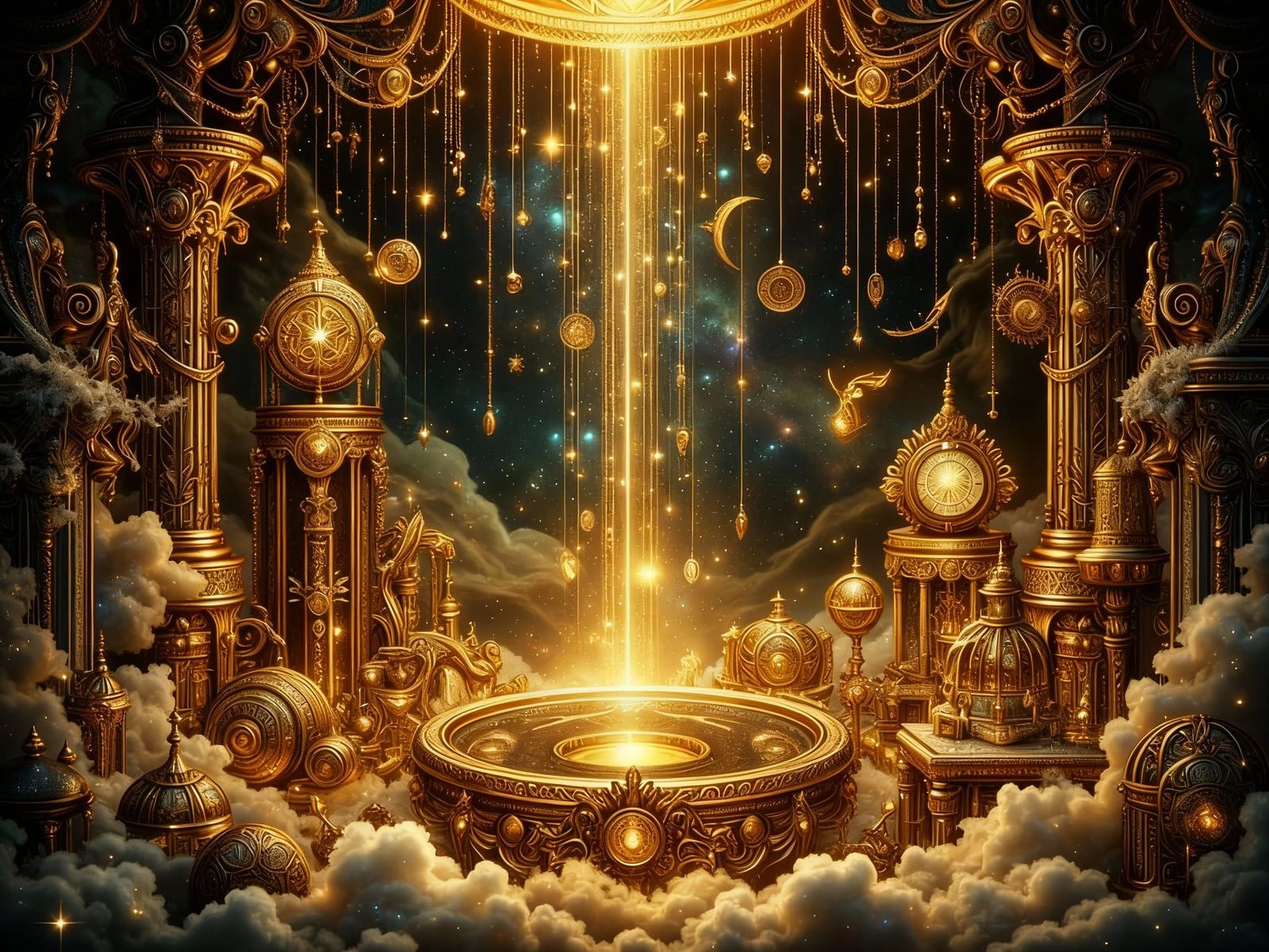 Luminous Crystal Vault of Enchanted Treasures