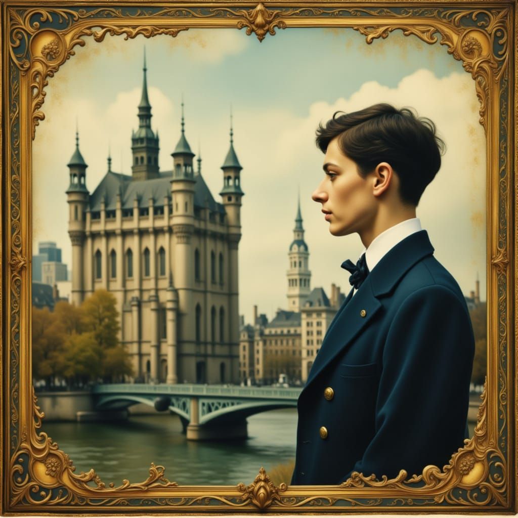 Alfred Hitchcock Profile, Victorian Era Photo