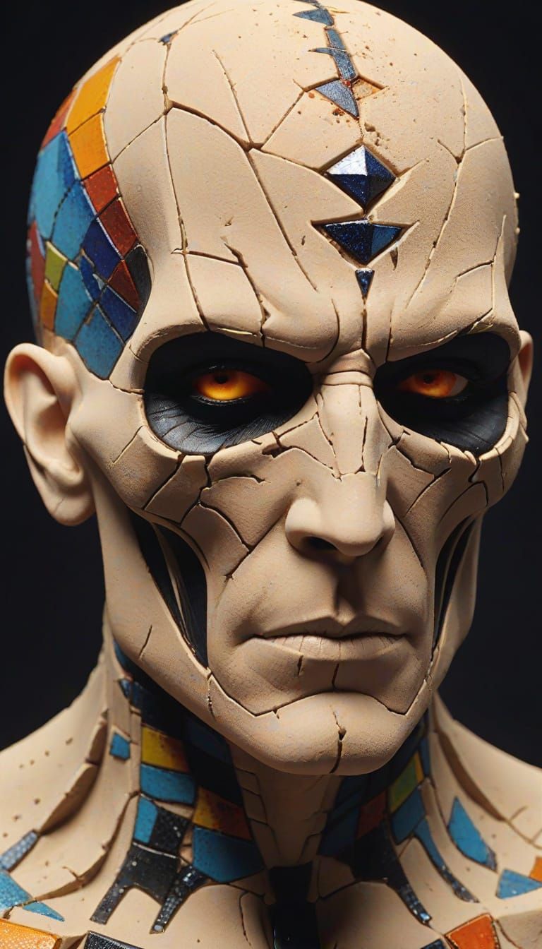 Decaying Shattered Soul Fragments in Fauvist Style