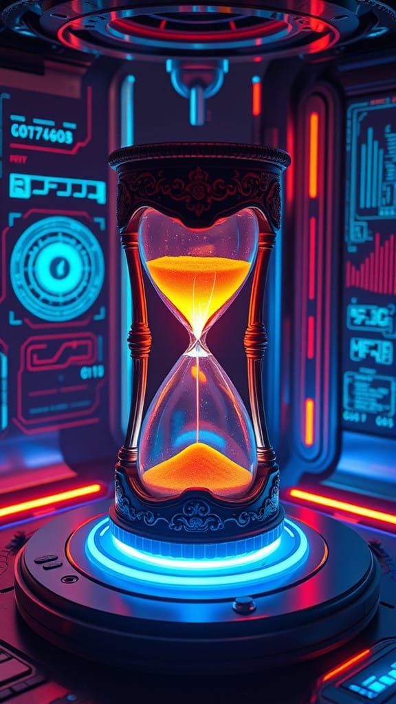 Cyberpunk Hourglass