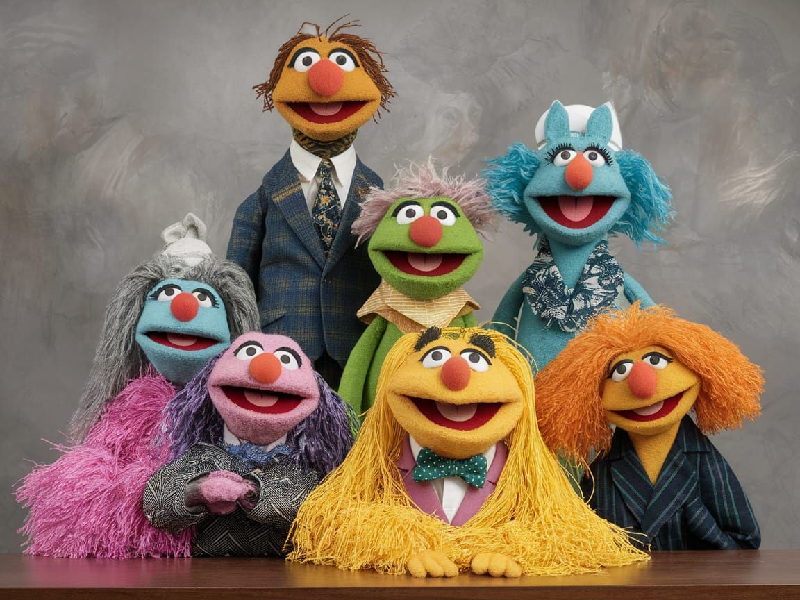 Muppets Office Cabinet in AI Art Style