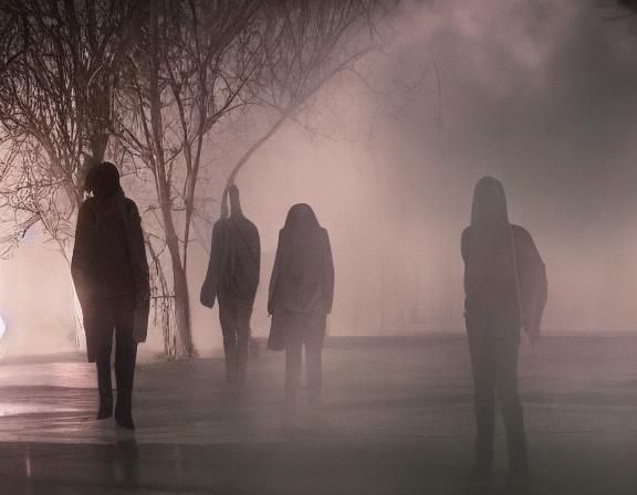 Minimalist Concept Art of Ghosting Phenomenon