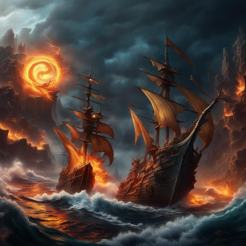Epic Battle: Fire God Versus Sea God