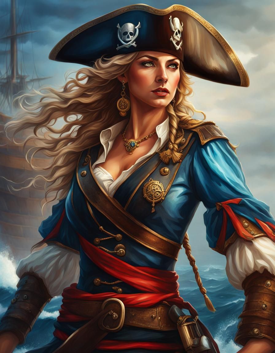 Fierce Pirate First Officer in Ancient Greece