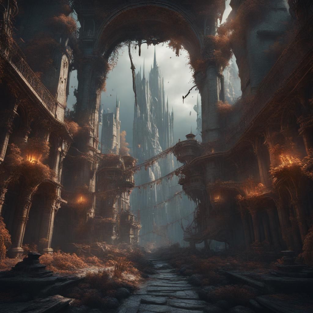 Detailed Matte Painting of an Emergency Situation