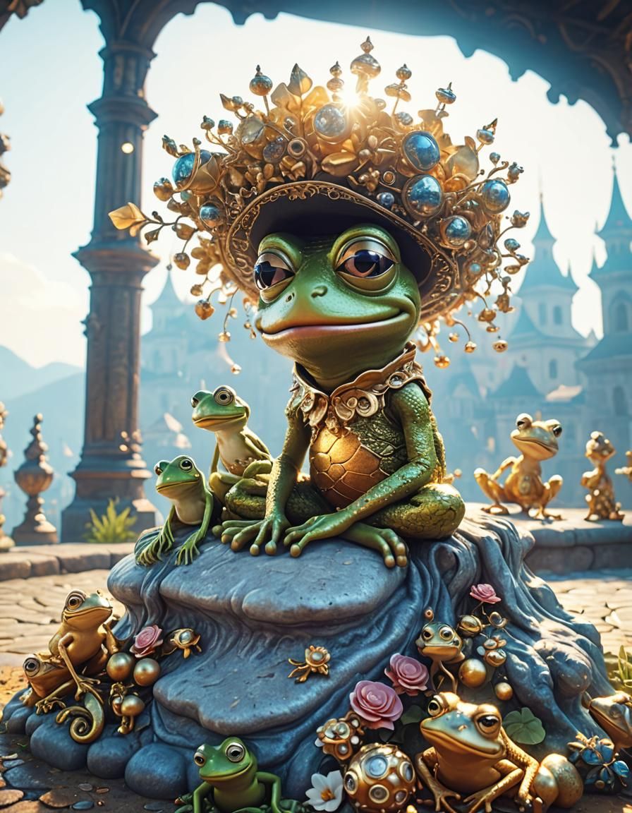 pepe the frog with tiny friends