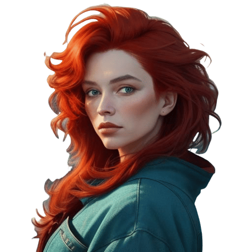 Red-Haired Woman at Stormy Dawn