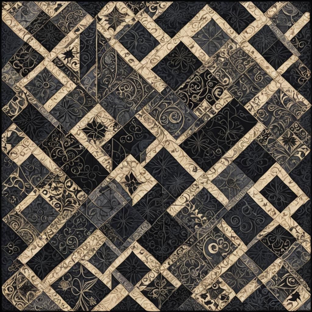 AI-Generated Gothic Quilt