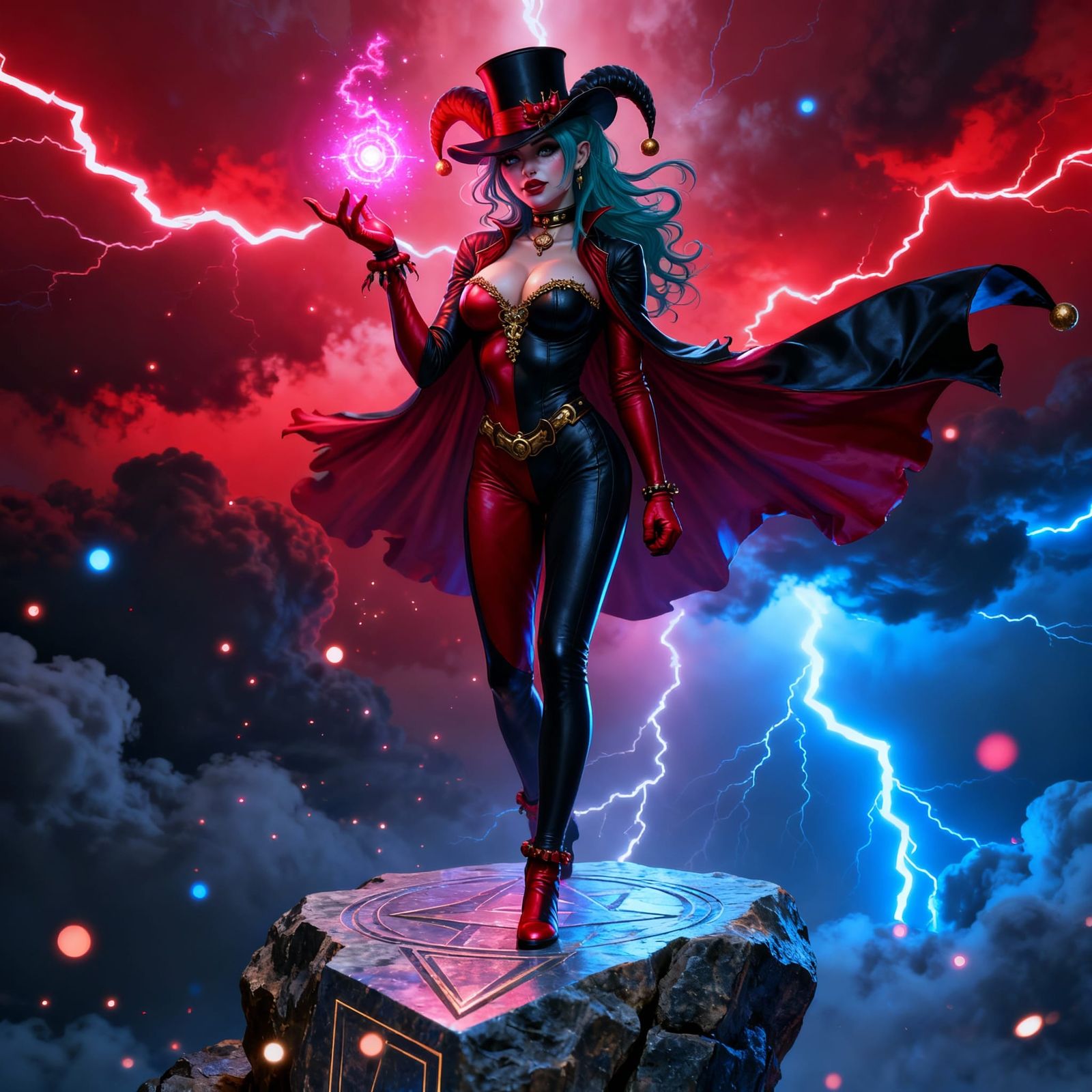 Figure Standing on the Rock of Eternity