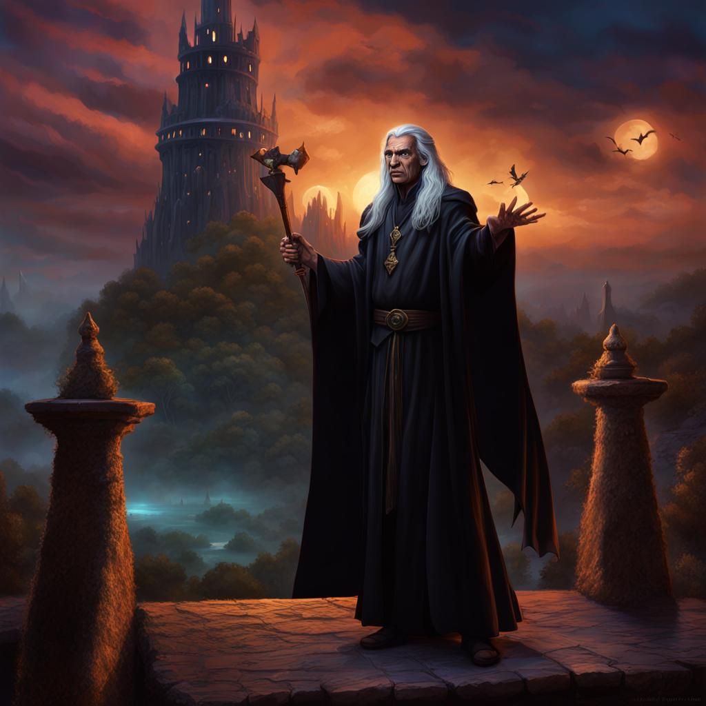 Raistlin the Mage in a Creepy Tower