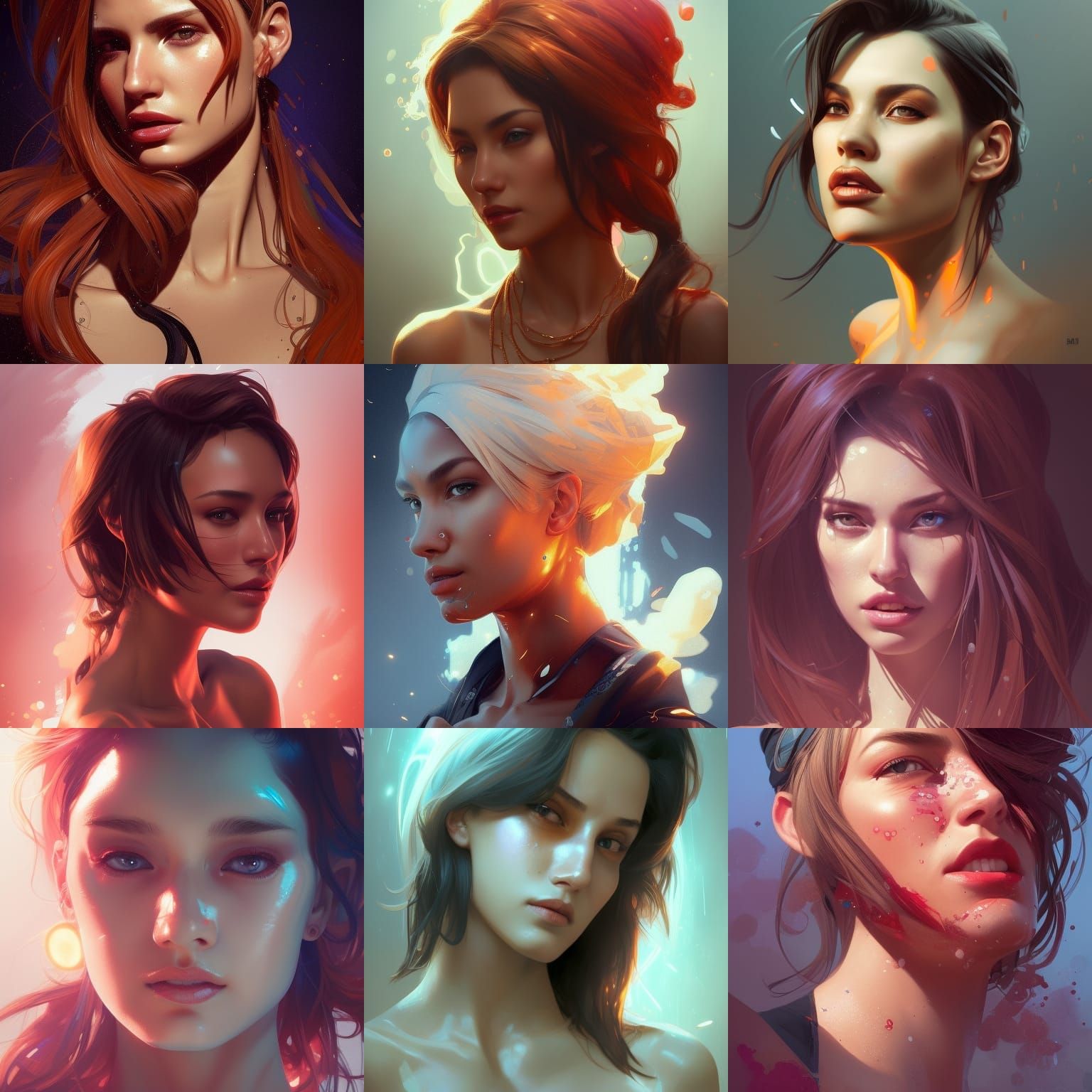 Detailed Portrait in Artgerm and WLOP Style