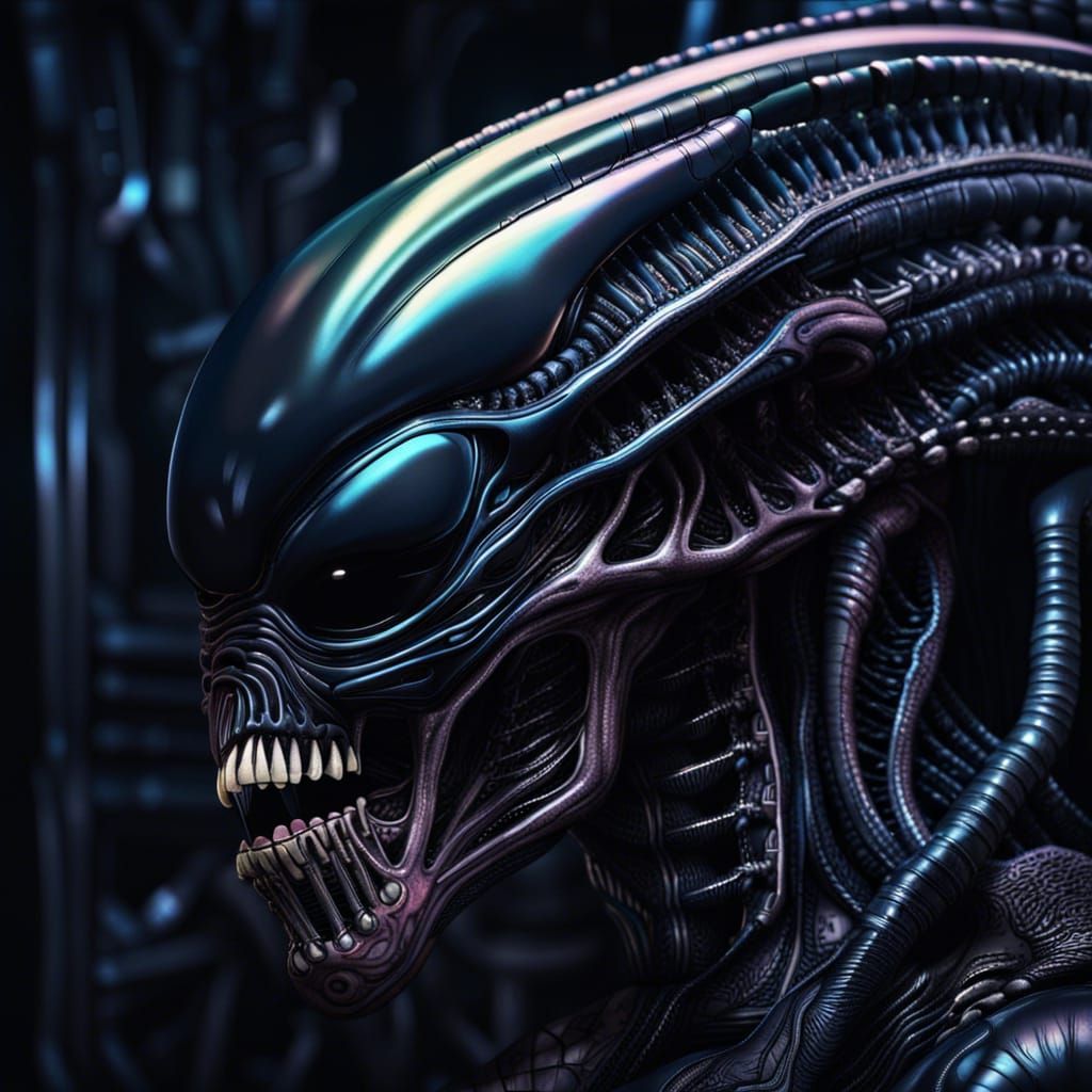 H.R Giger's xenomorph