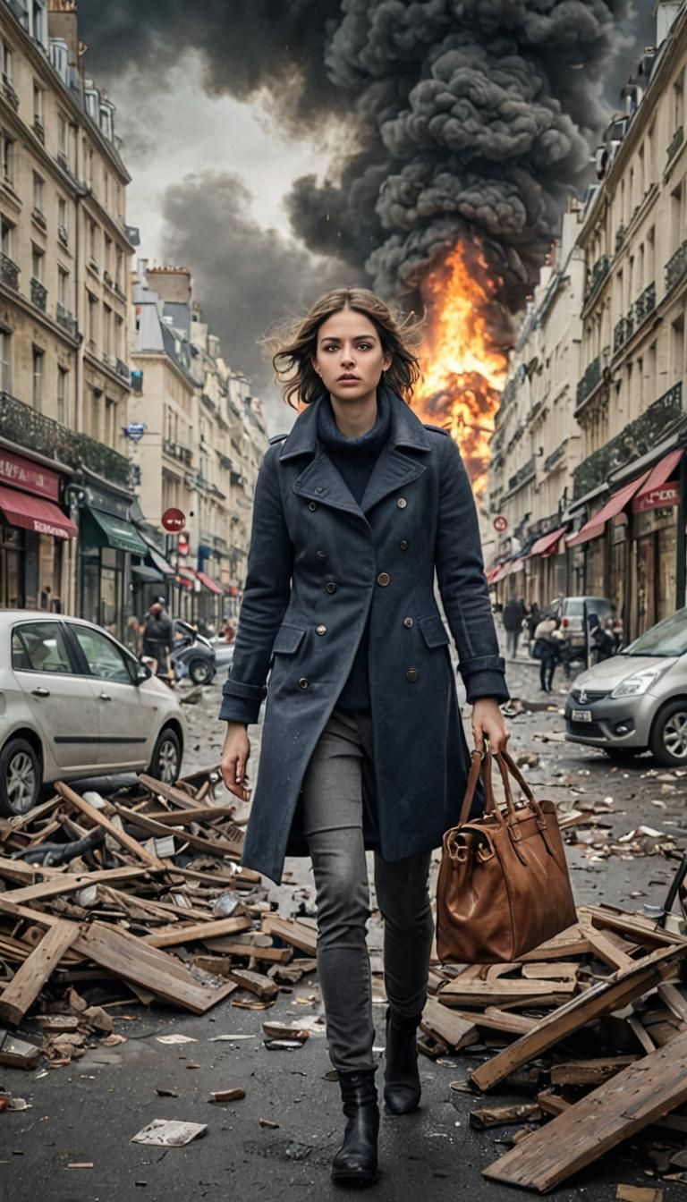 Catastrophe Unfolds in Paris Street Scene