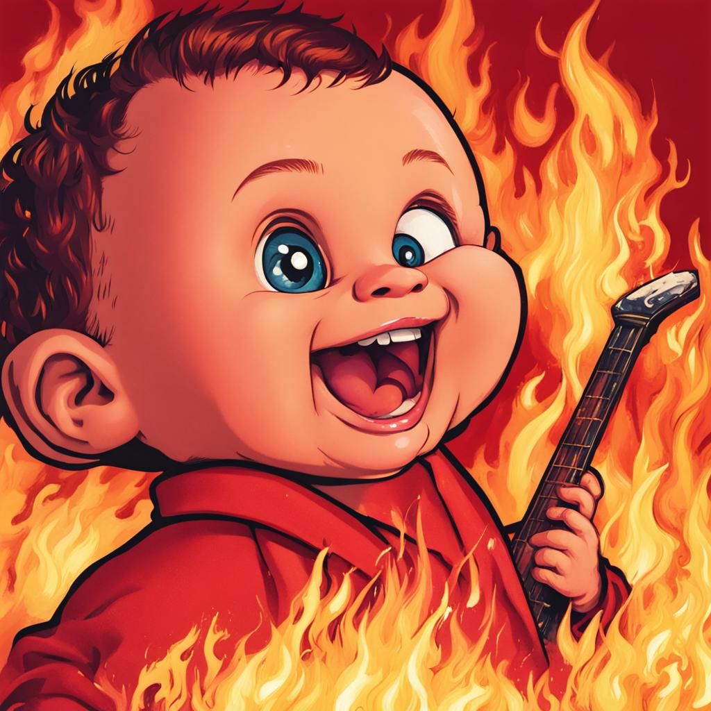 Stylized Fire Baby Image