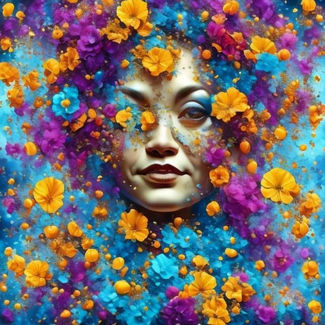 Magical Mixologist Maiden in Cosmic Landscape