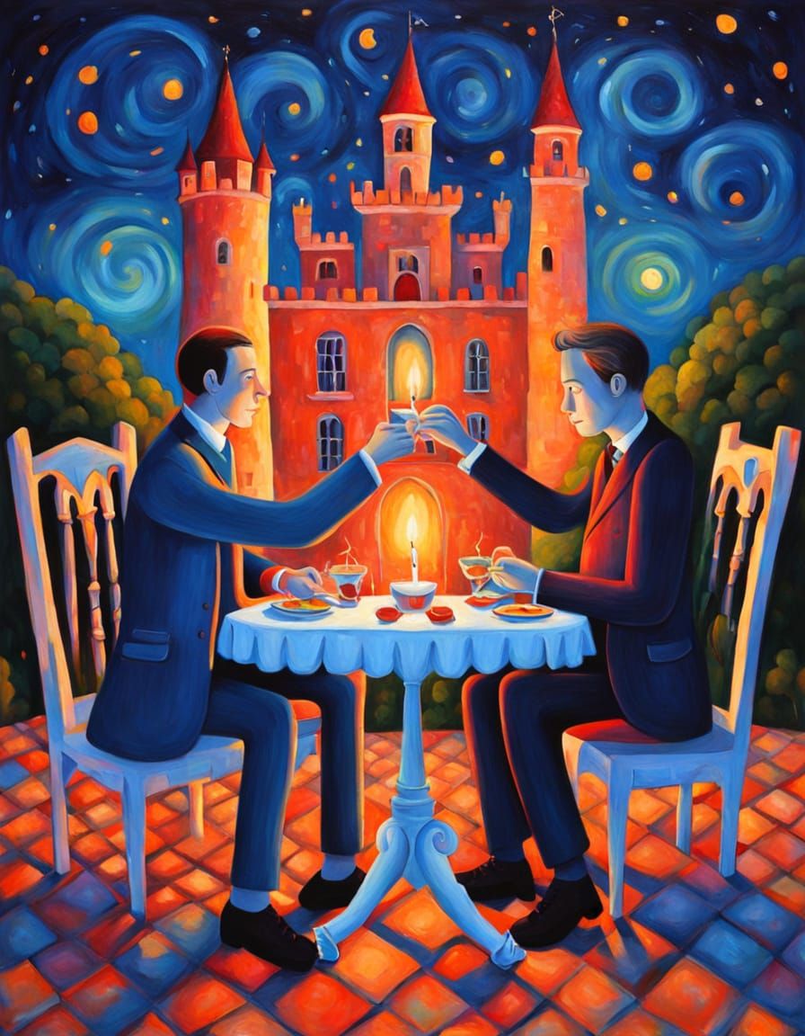 Romantic Candlelit Dinner in a Fairytale Castle Setting