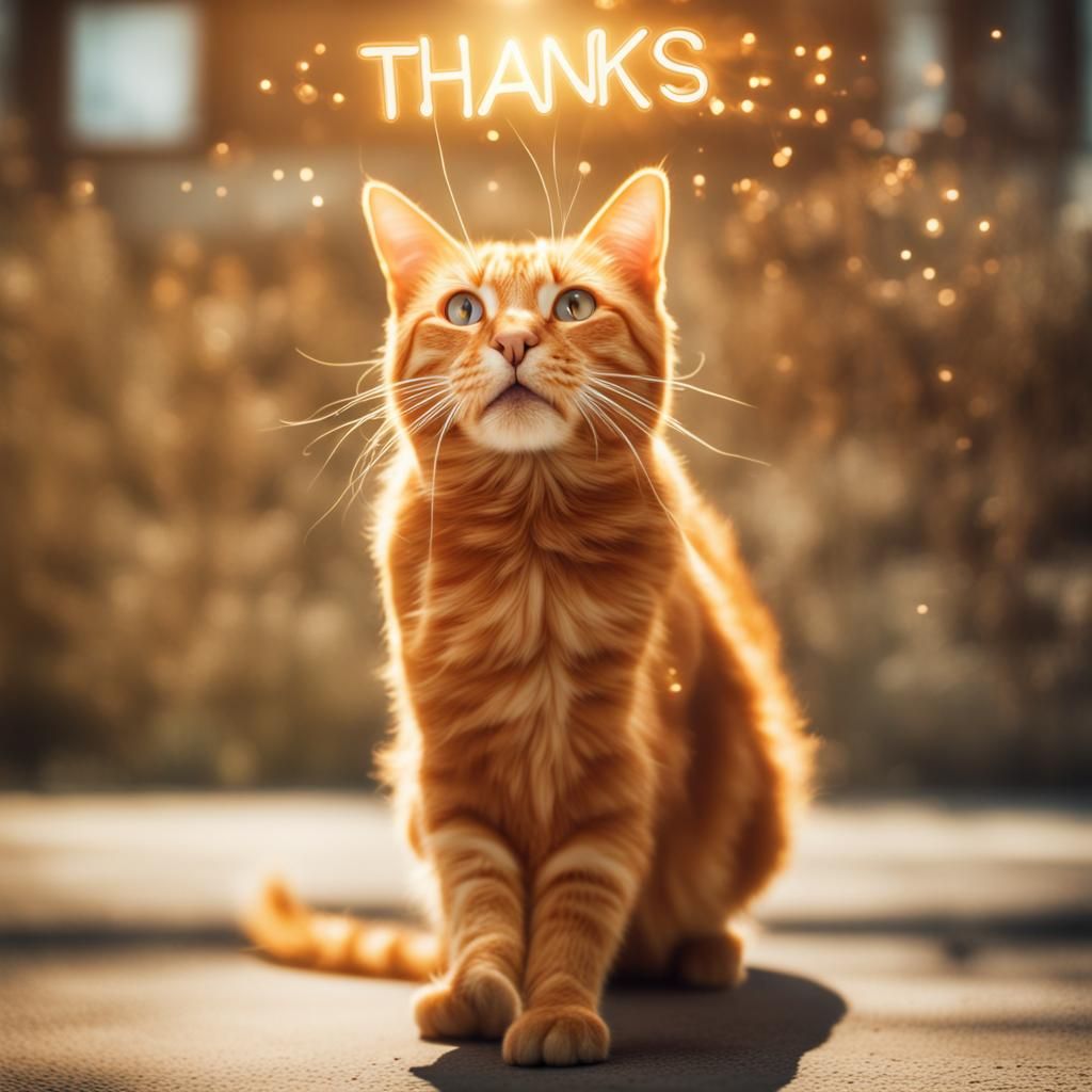 Cat Thanks Glows