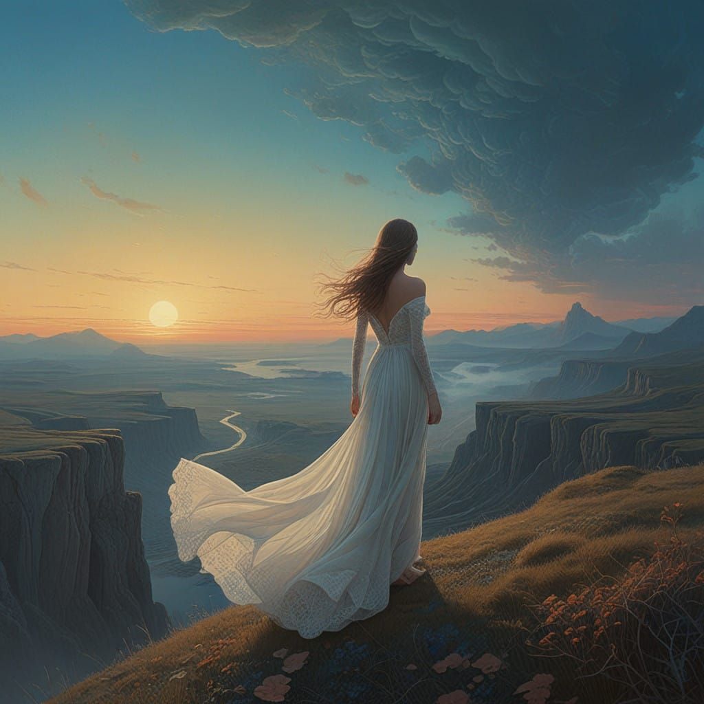 Ethereal Goddess Emerges into Infinite Horizon