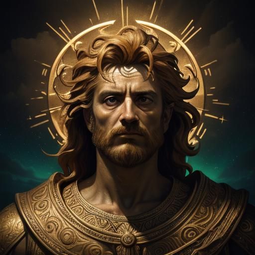 Majestic God in Hyperrealistic Digital Art