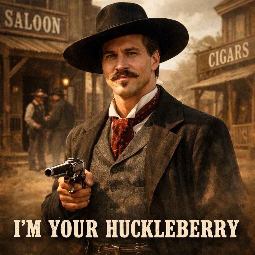 AI Generated Image: "I’m Your Huckleberry"