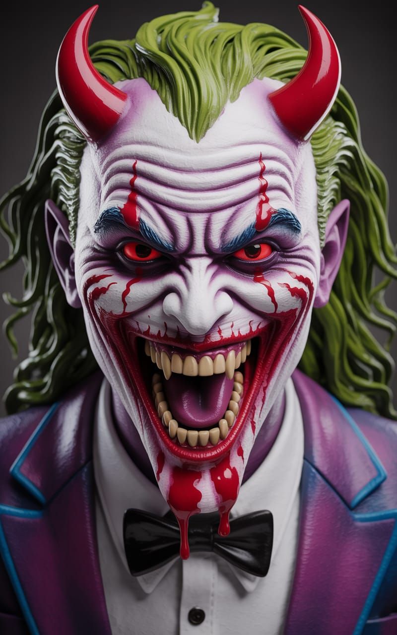 Electric Crimson Joker Thrall with Perverse Cackle