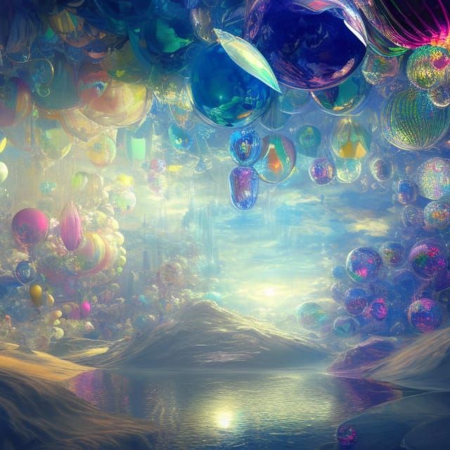 Translucent Mylar balloons