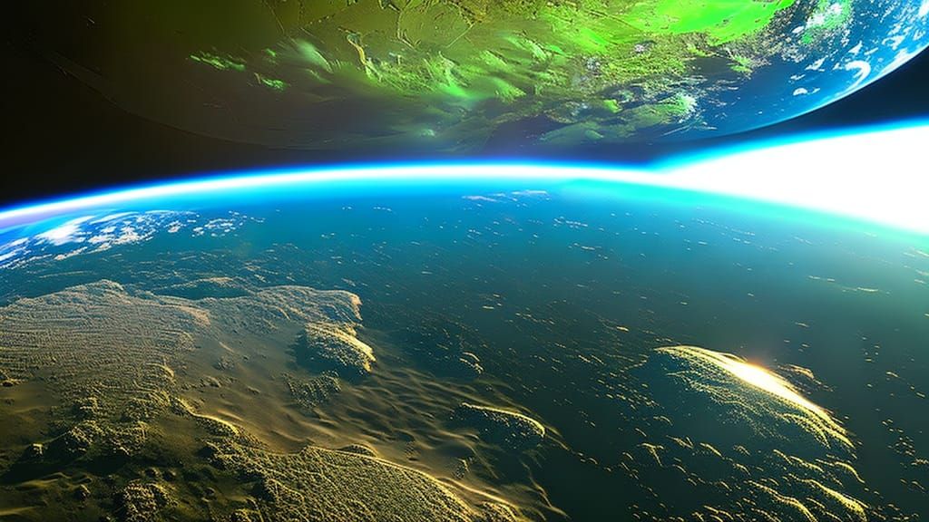 Tesla in Space Orbiting Jupiter: Photorealistic CGI