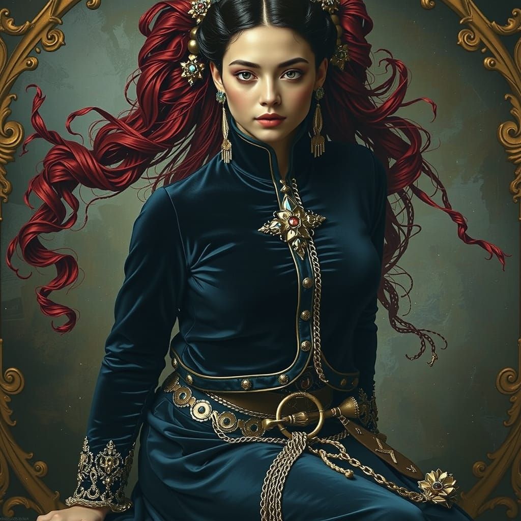 Expressive Sculpture of Reflected Glory in Hyperrealistic St...